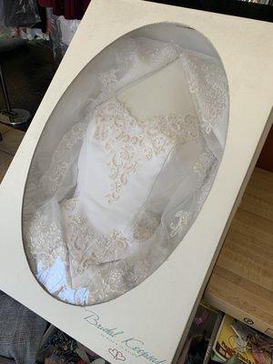 wedding dress storage