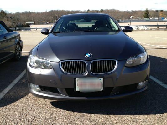 The new BMW I purchased from this dealership. Perfect condition. Thanks again ion.