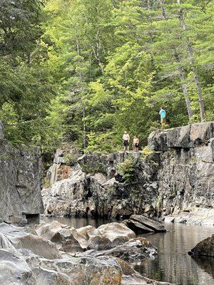 Diving in the river