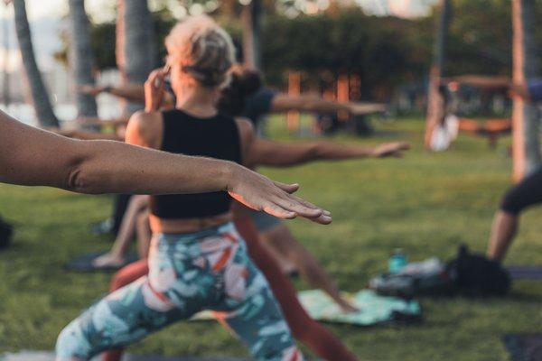 yoga outside