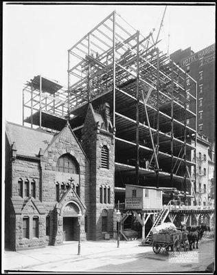 Designed by architect Stephen D. Hatch, originally for a Methodist church in 1880