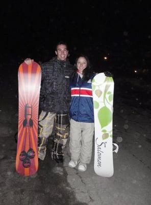 Dr. Jessica with her husband in Big Bear, California