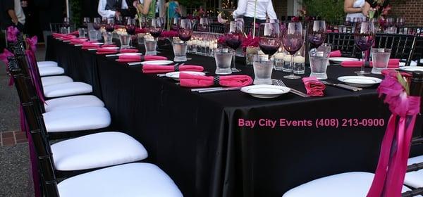 Party Rentals, Chairs, Tables, Linens, Heaters, Bars, and More