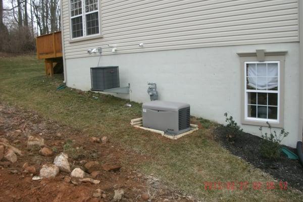 Home stand by generator installations