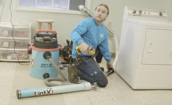 Dryer vent cleaning at a nearby dog grooming shop