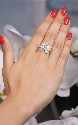 Signature Butterfly Diamond Ring