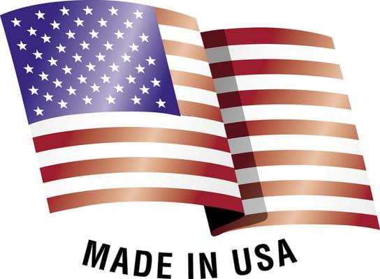 All of our products are proudly made in the USA.