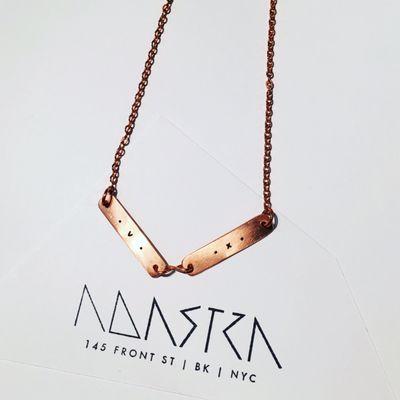 Custom copper initial necklace good for any occasion!