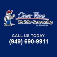 Clear View Mobile Screening, the best choice for new window screens, and window screen replacement in Orange County.