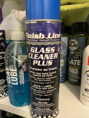 Finish line glass cleaner