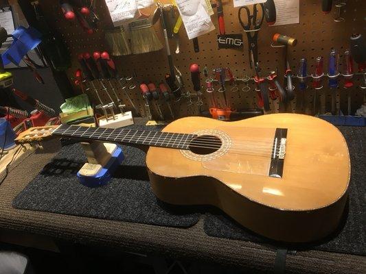 Acoustic guitar repair