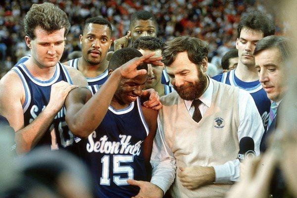 Seton Hall's 1989 Final Four team with Andrew Gaze. Coached by PJ Carlesimo.