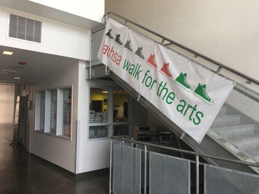 Front office and 2nd floor stairway.