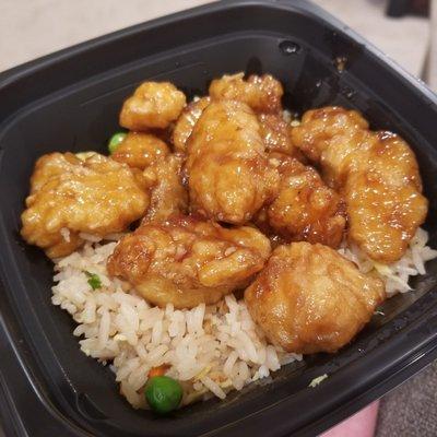 Orange chicken bowl