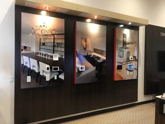 Monaco Crestron Home Automation showroom set up