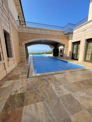 Beautiful ambiguity of travertine, marble and limestone selections.