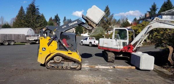 Compact track loader.