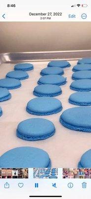 Prepped Macarons