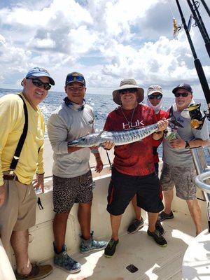 Wahoo in the boat! Charity charter day