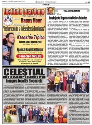 Quisqueya Internacional Article on Celestial Space Medi-Spa