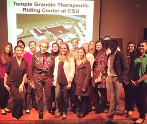 Some of our great San Diego team with Temple Grandin at the AST Speaker Series.