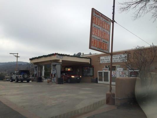 a rather small gas station and convenience store.