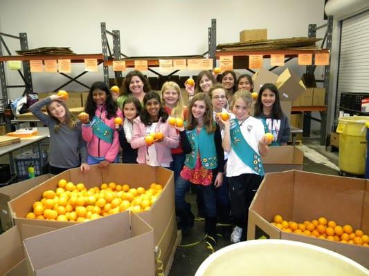 Girl Scouts boxing produce