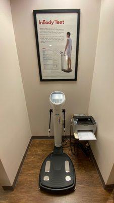 We offer InBody Composition Testing ($20)