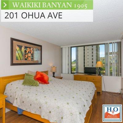 For Rent! Waikiki Banyan 1905- Fully furnished 1BD,1BA, 1PK.