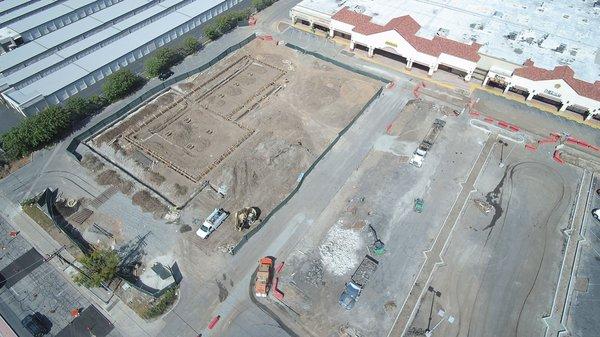 Retail Construction Site, Imperial @ Harbor, Fullerton