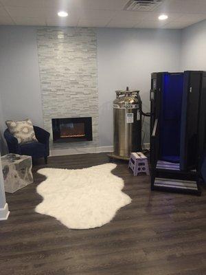 Cryo therapy room. So relaxing.