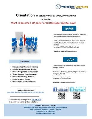 March,2017 Orientation