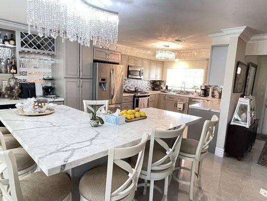 Kitchen After Repairs and Pack Back at Castaic