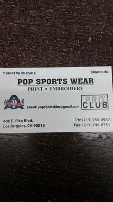 Pop Sportswear