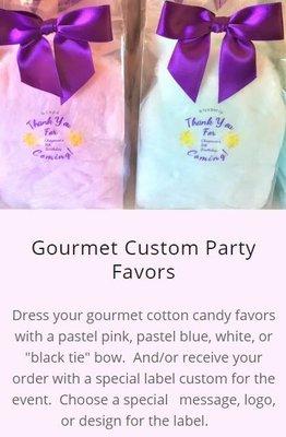 Custom Gourmet Party Favors