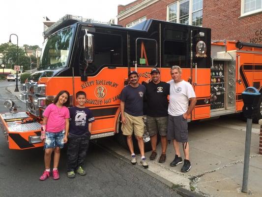 Sleepy Hollow Fire Dept. firemen and truck are amazing!