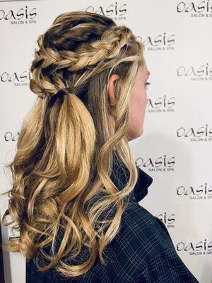 Gorgeous Goddess #formalstyle #updo #braids #curls