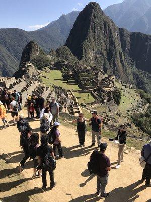 Guiding in Machu Picchu,last year