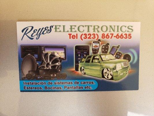 For all your window tint an radio installs needs ask for Reyes