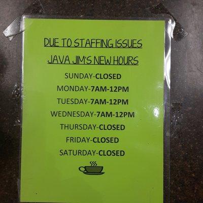 Updated hours.