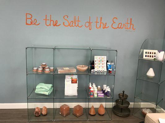 Discover healing and relaxation and our local salt room and spa.