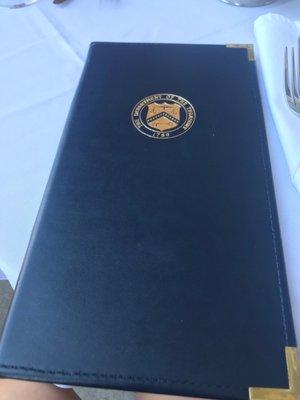 Menu cover