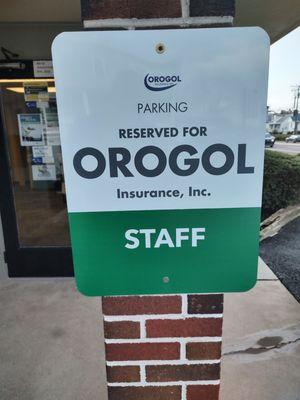 Staff & Associate parking at  OROGOL Insurance Inc Corner of Jonestown Road & Earl Ave Harrisburg PA