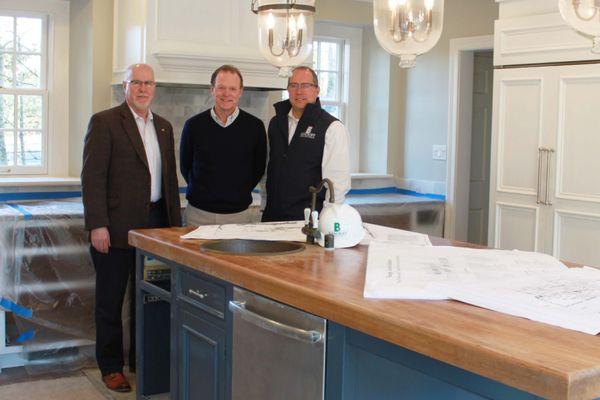 Bancroft Homes EVP, Mike Christopher, along with two partners from our sister company, Bancroft Construction.