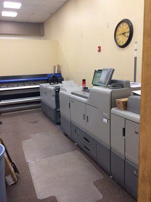 Our primary production equipment for digital printing and signs