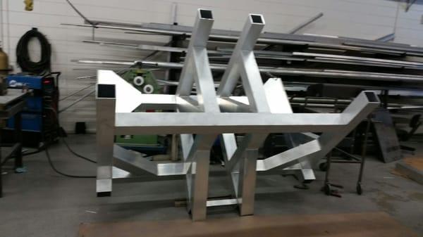 Custom Aluminum Square tube Structure.