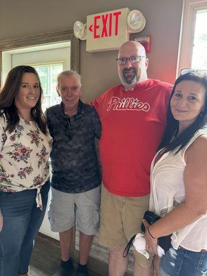 Grandaughter, pop, son and his wife