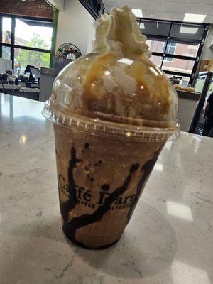 Caramel mocha frapp