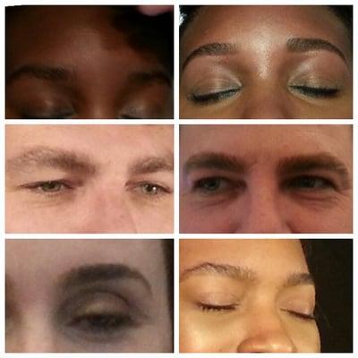 Male & female brows