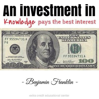 Investing in education has an infinite return.